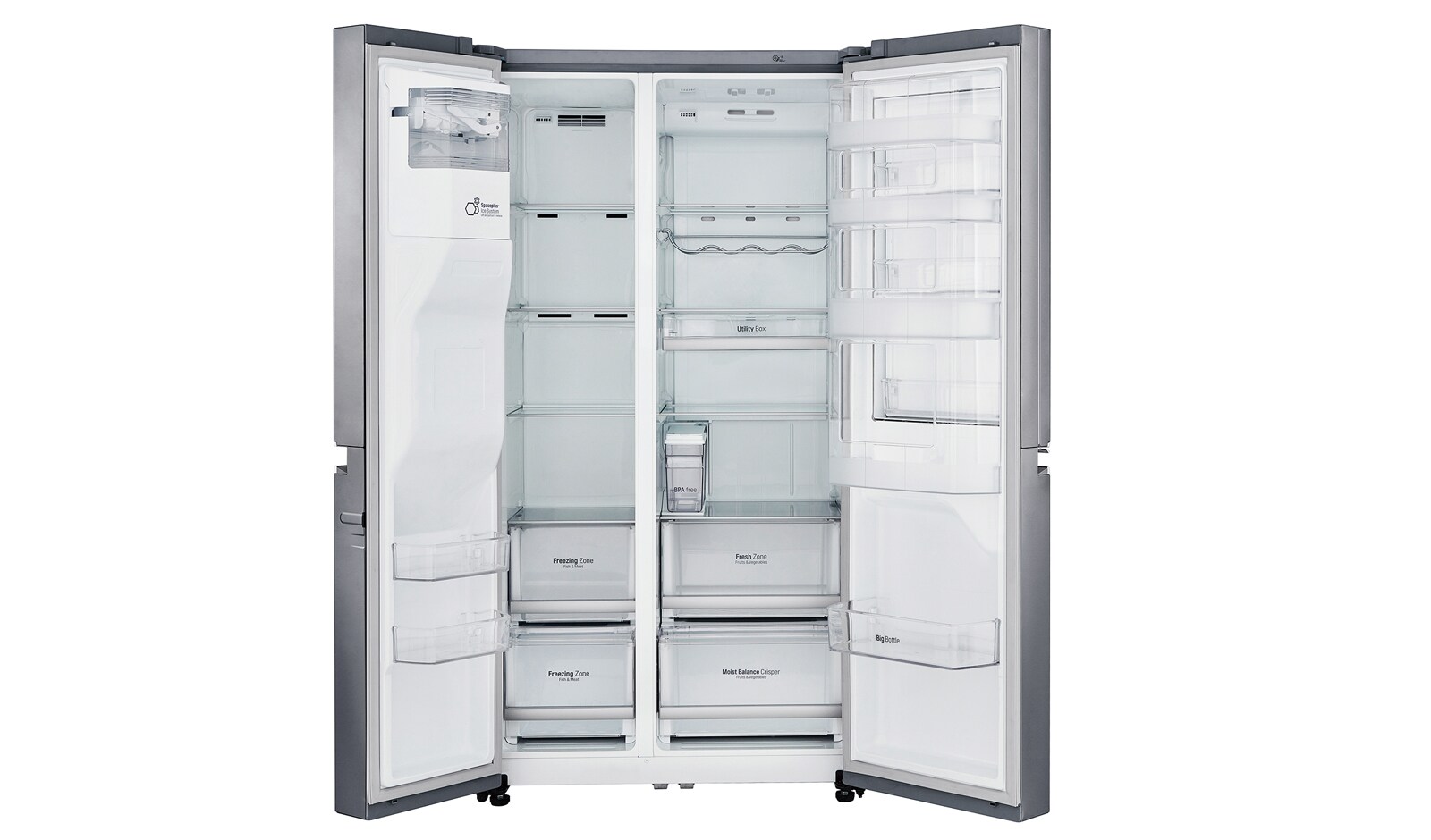 LG Lodówka typu Side by Side z systemem Door-in-Door, GSJ761PZTZ