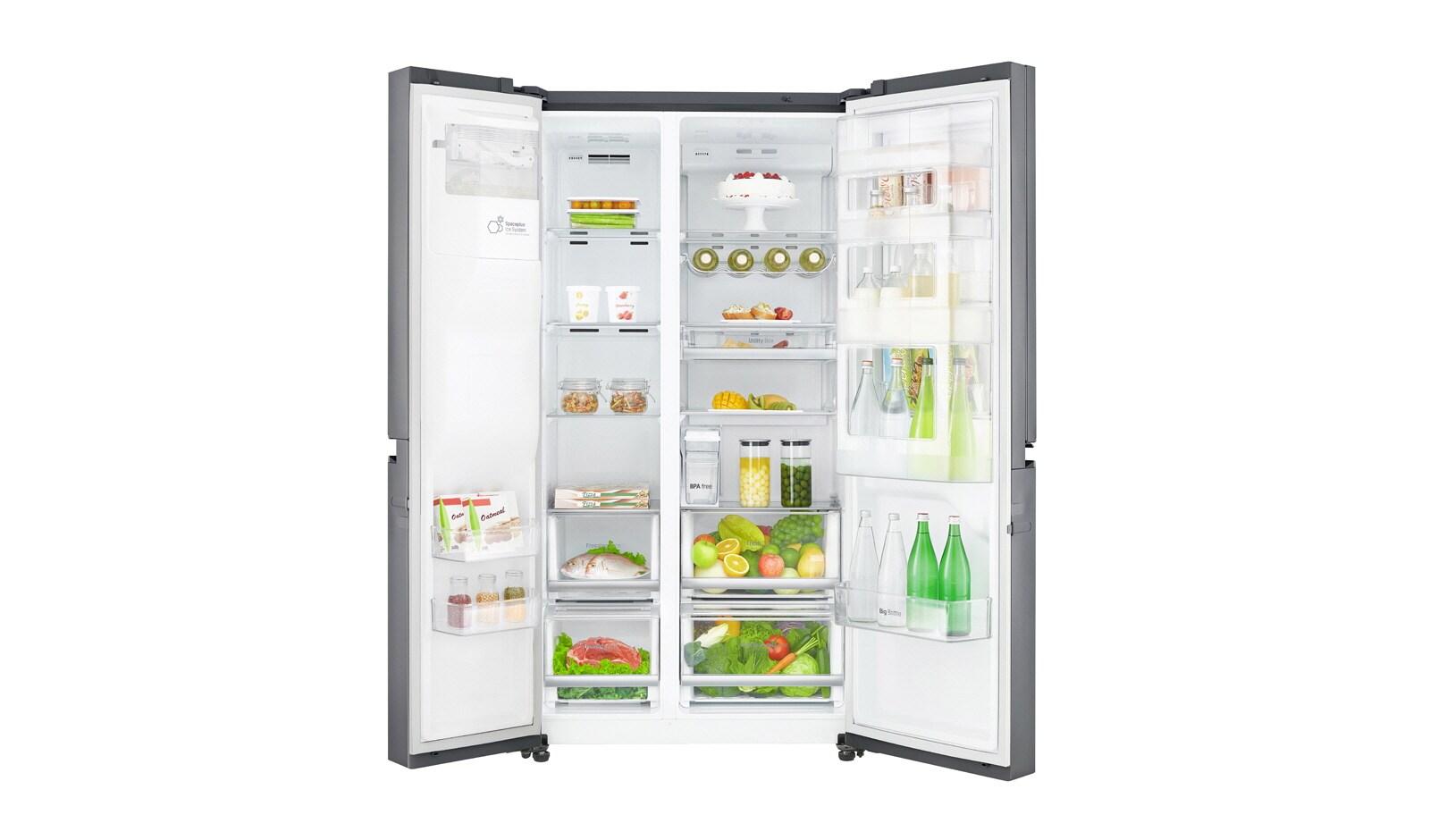 LG Lodówka typu Side by Side z systemem Door-in-Door, GSJ761PZTZ