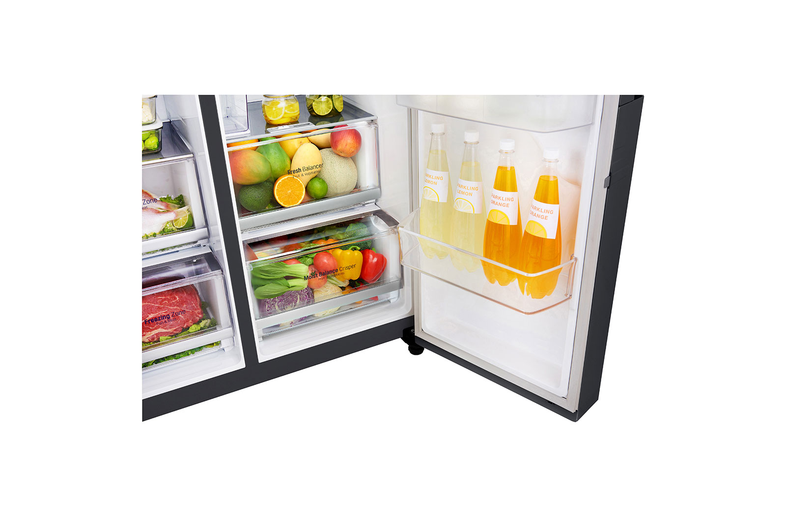 LG Lodówko-zamrażarka LG Side-by-Side Door-in-Door ThinQ GSJ961MCCZ, GSJ961MCCZ