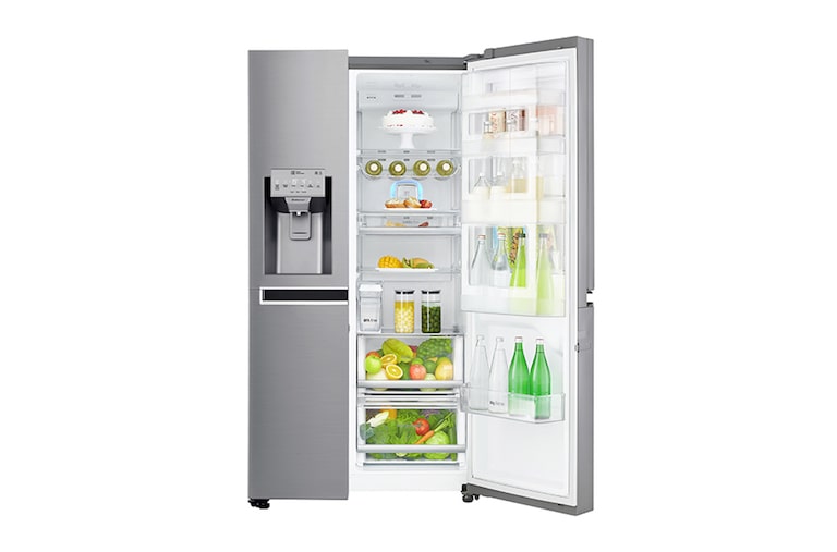 LG Lodówko-zamrażarka LG Side-by-Side InstaView Door-in-Door GSJ961PZBV, GSJ961PZBV