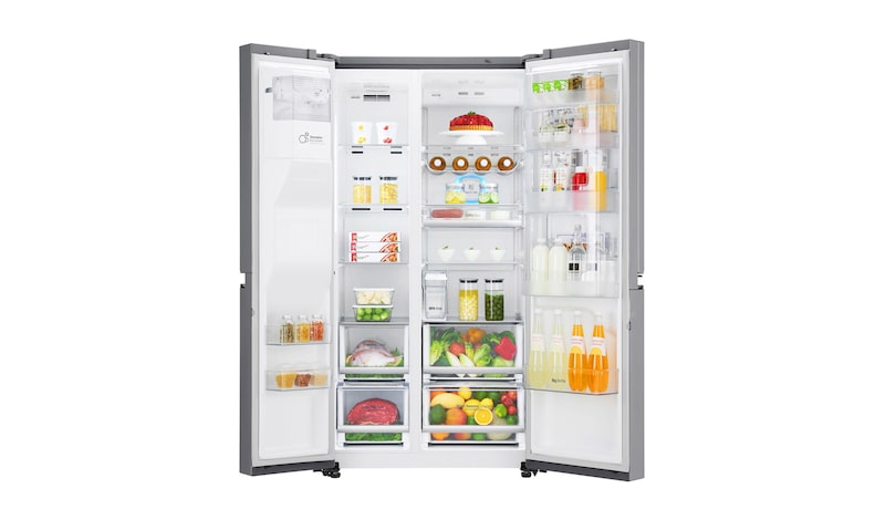 LG Lodówko-zamrażarka LG Side-by-Side InstaView Door-in-Door GSJ961PZBV, GSJ961PZBV