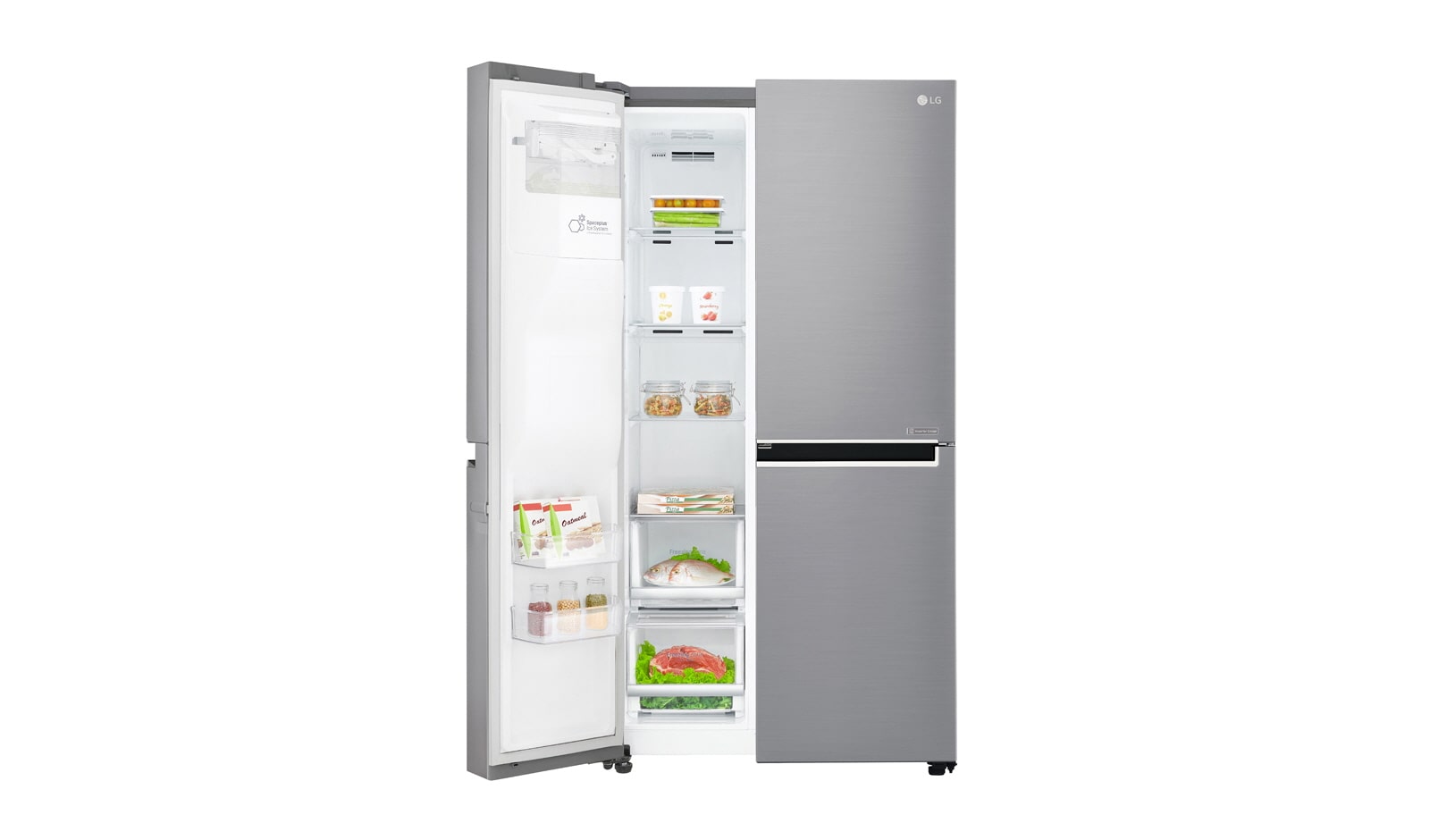 LG Lodówko-zamrażarka LG Side-by-Side InstaView Door-in-Door GSJ961PZBV, GSJ961PZBV