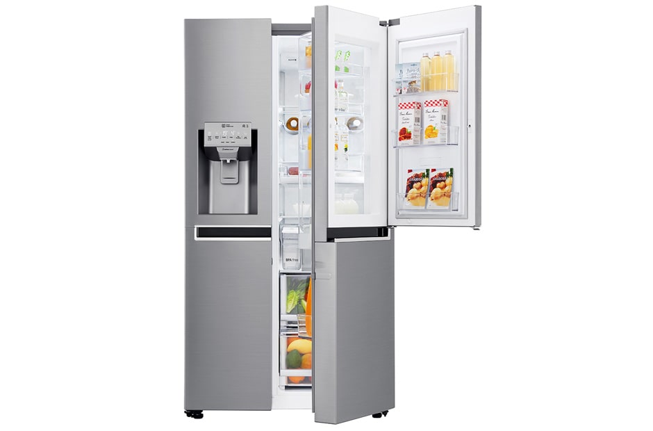 Lodówko-zamrażarka LG Side-by-Side Door-in-Door ThinQ 625L GSJ961PZBZ GSJ961PZBZ - widok z przodu