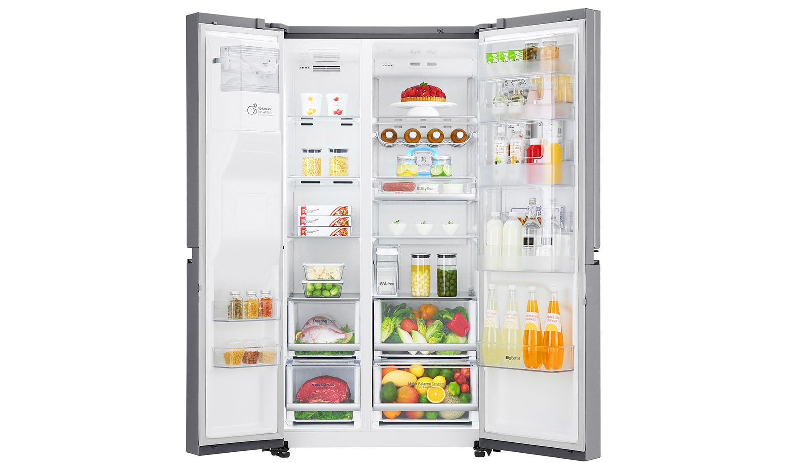 Lodówko-zamrażarka LG Side-by-Side Door-in-Door ThinQ 625L