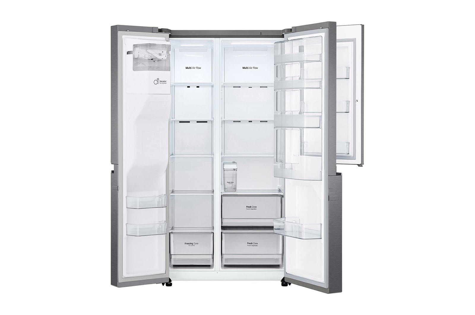 LG Lodówko-zamrażarka LG Side-by-Side LG  | 630L | Total No Frost | DoorCooling+™ | srebrna | GSJV31DSXF, GSJV31DSXF