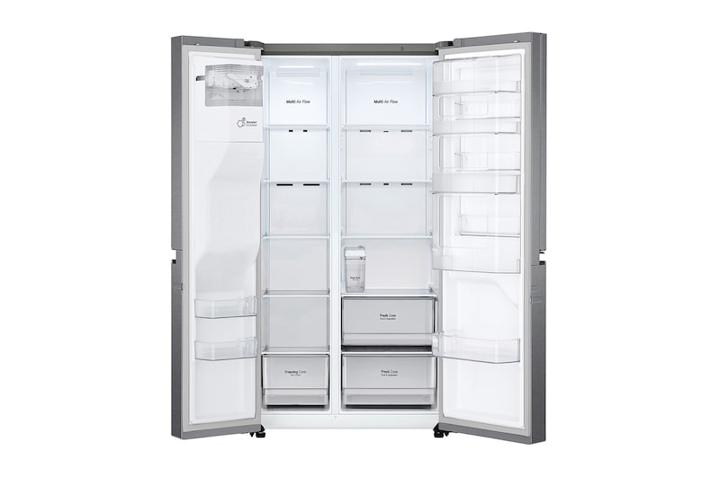 LG Lodówko-zamrażarka LG Side-by-Side LG  | 630L | Total No Frost | DoorCooling+™ | srebrna | GSJV31DSXF, GSJV31DSXF