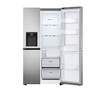 LG Lodówko-zamrażarka Side by side LG | Door-in-Door | srebrna | DoorCooling+™ | Total No Frost | 635 L | GSJV51PZTE, GSJV51PZTE