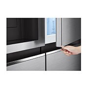 LG Lodówko-zamrażarka Side by side LG | Door-in-Door | srebrna | DoorCooling+™ | Total No Frost | 635 L | GSJV51PZTE, GSJV51PZTE