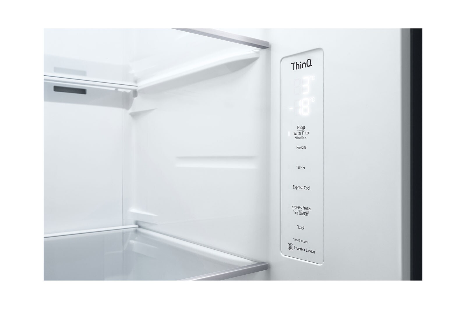 LG Lodówko-zamrażarka LG Side-by-Side | ciemny grafit mat | Door-in-Door | ThinQ | 635L | Total No Frost | GSJV70MCLE, GSJV70MCLE