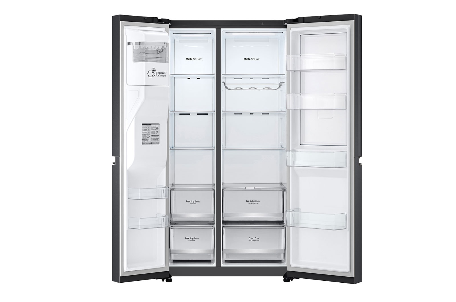 LG Lodówko-zamrażarka LG Side-by-Side | ciemny grafit mat | Door-in-Door | ThinQ | 635L | Total No Frost | GSJV70MCLE, GSJV70MCLE