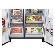 LG Lodówko-zamrażarka LG Side-by-Side | ciemny grafit mat | Door-in-Door | ThinQ | 635L | Total No Frost | GSJV70MCLE, GSJV70MCLE