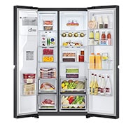 LG Lodówko-zamrażarka LG Side-by-Side | ciemny grafit mat | Door-in-Door | ThinQ | 635L | Total No Frost | GSJV70MCLE, GSJV70MCLE