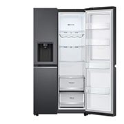 LG Lodówko-zamrażarka LG Side-by-Side | ciemny grafit mat | Door-in-Door | ThinQ | 635L | Total No Frost | GSJV70MCLE, GSJV70MCLE