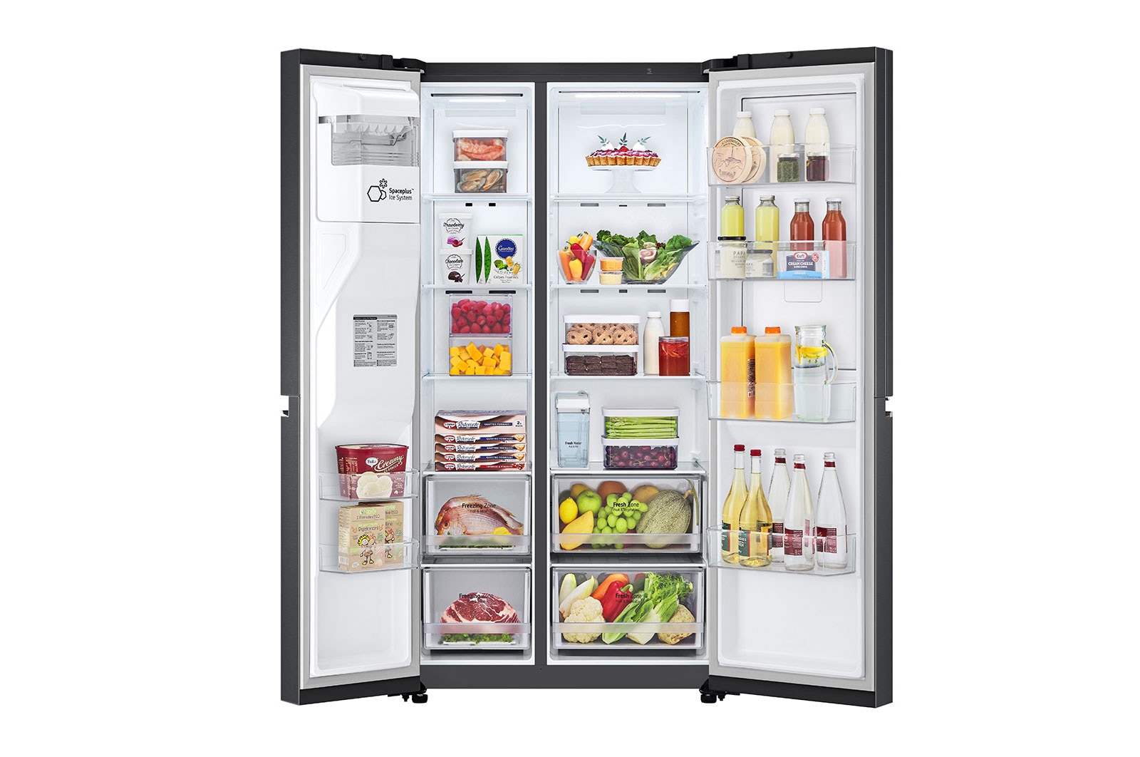 LG Lodówko-zamrażarka LG Side-by-Side | ciemny grafit mat  | Door-in-Door | ThinQ | 635L | Total No Frost | GSJV71MCTE, GSJV71MCTE