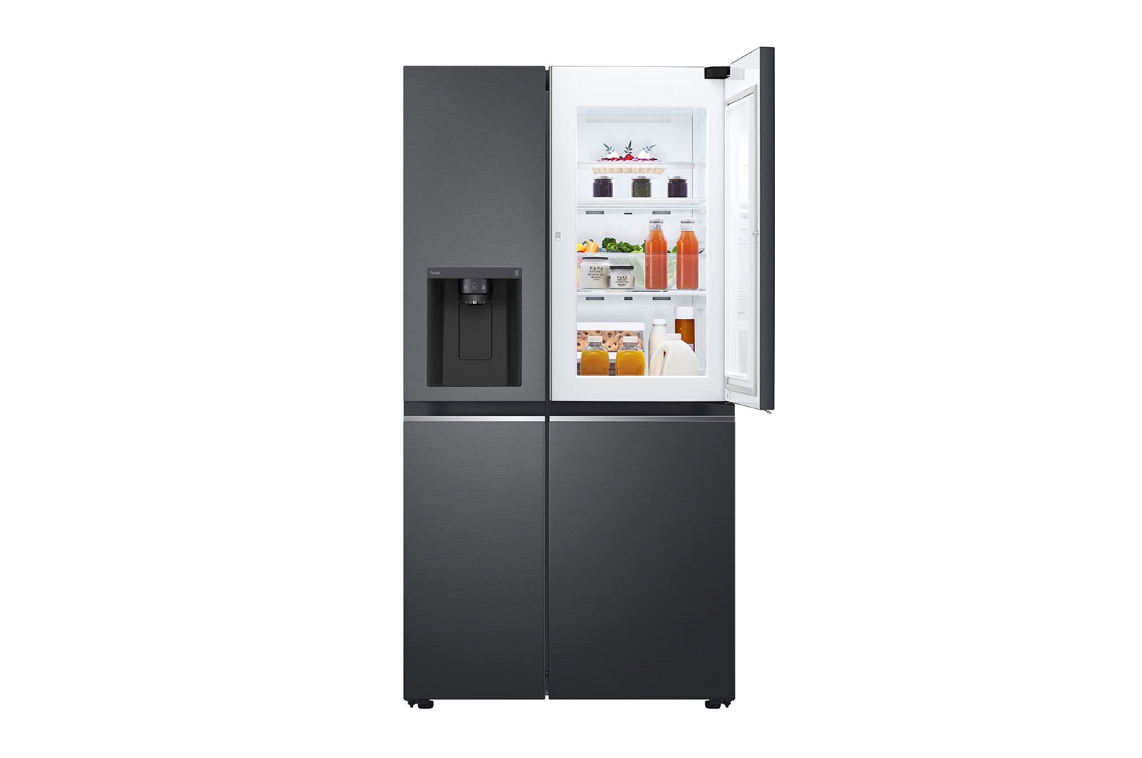 LG Lodówko-zamrażarka LG Side-by-Side | ciemny grafit mat  | Door-in-Door | ThinQ | 635L | Total No Frost | GSJV71MCTE, GSJV71MCTE
