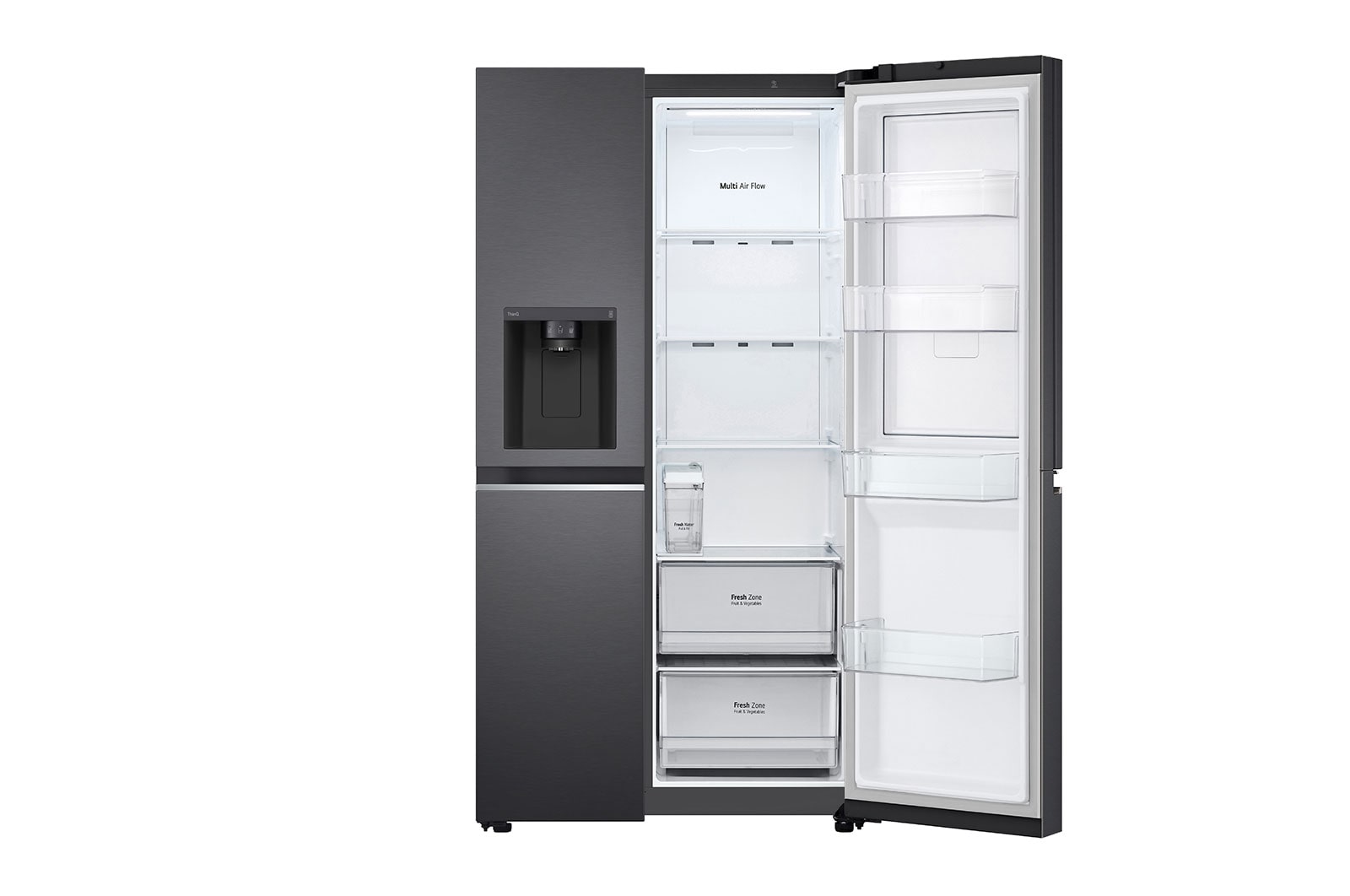 LG Lodówko-zamrażarka LG Side-by-Side | ciemny grafit mat  | Door-in-Door | ThinQ | 635L | Total No Frost | GSJV71MCTE, GSJV71MCTE