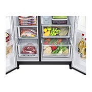 LG Lodówko-zamrażarka LG Side-by-Side | ciemny grafit mat  | Door-in-Door | ThinQ | 635L | Total No Frost | GSJV71MCTE, GSJV71MCTE