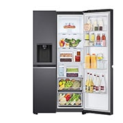 LG Lodówko-zamrażarka LG Side-by-Side | ciemny grafit mat  | Door-in-Door | ThinQ | 635L | Total No Frost | GSJV71MCTE, GSJV71MCTE