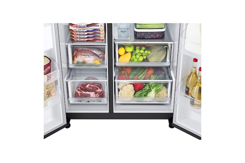 LG Lodówko-zamrażarka LG Side-by-Side Door-in-Door ThinQ 635L GSJV71MCTF, GSJV71MCTF