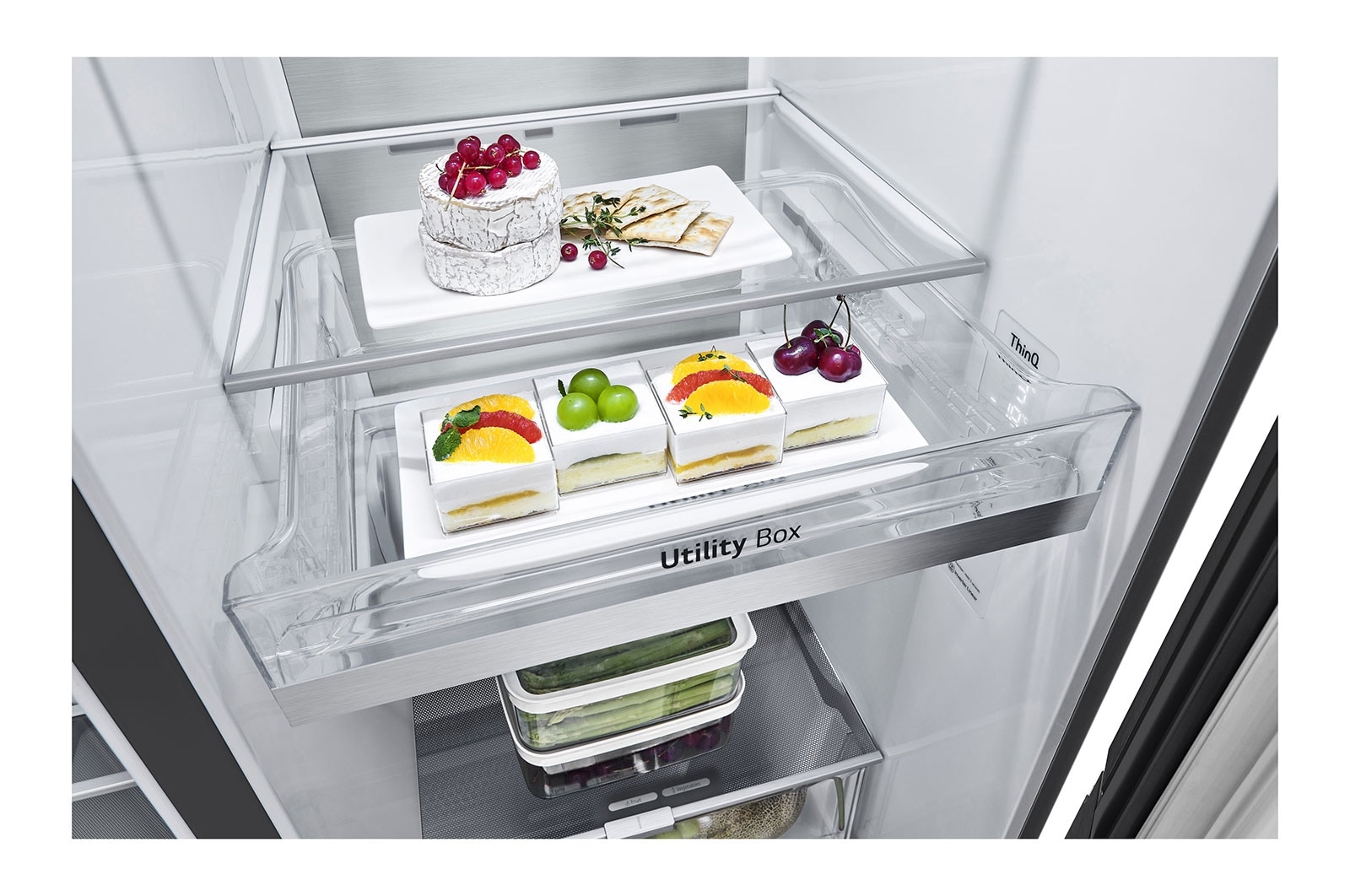 LG Lodówko-zamrażarka LG Side-by-Side Door-in-Door ThinQ 635L GSJV90MCAE, GSJV90MCAE
