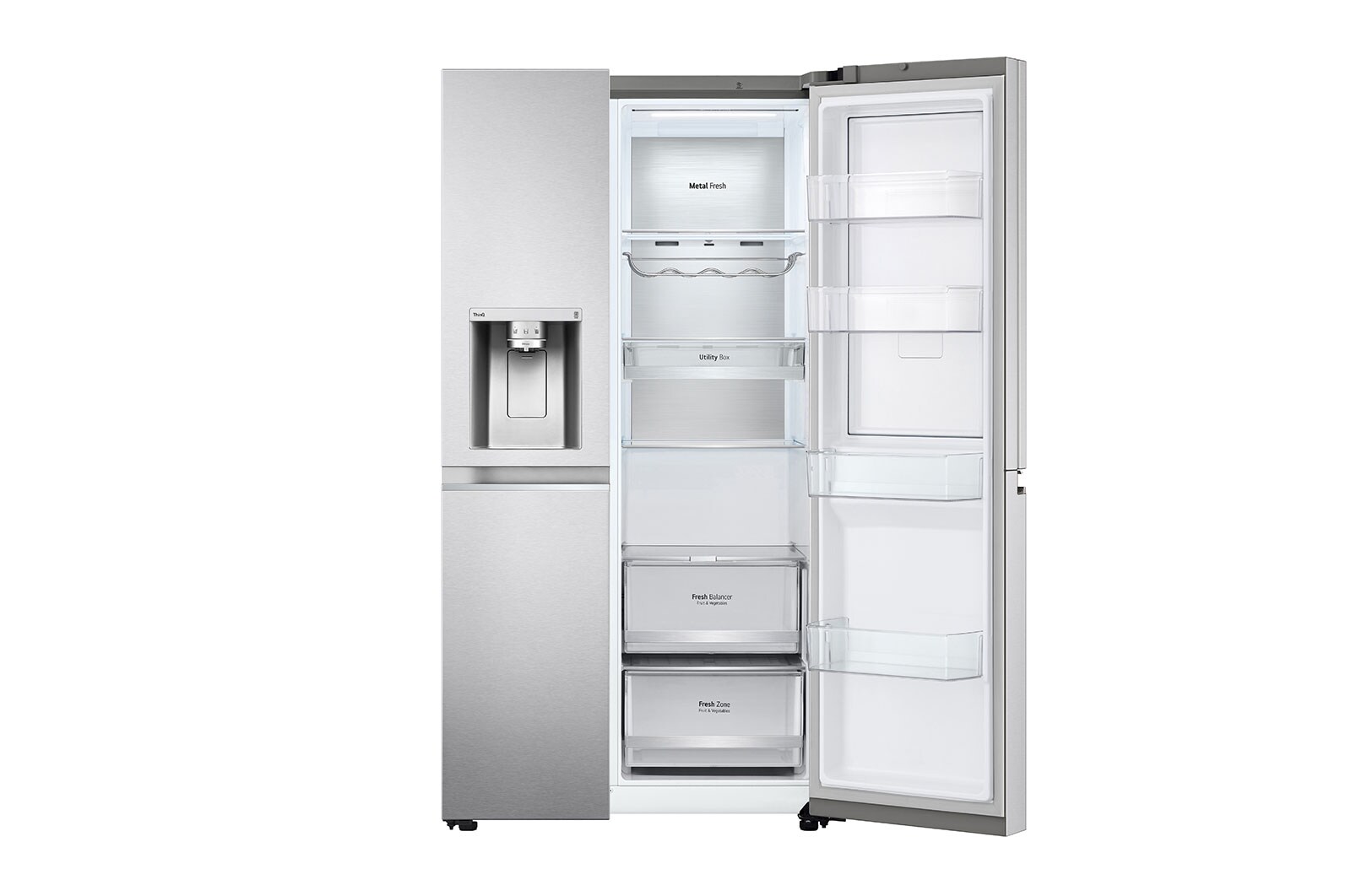 LG Lodówko-zamrażarka LG Side-by-Side Door-in-Door ThinQ 635L GSJV90PZAF, GSJV90PZAF