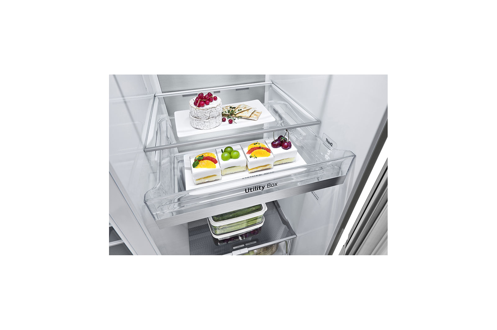 LG Lodówko-zamrażarka LG Side-by-Side Door-in-Door ThinQ 635L GSJV90PZAF, GSJV90PZAF
