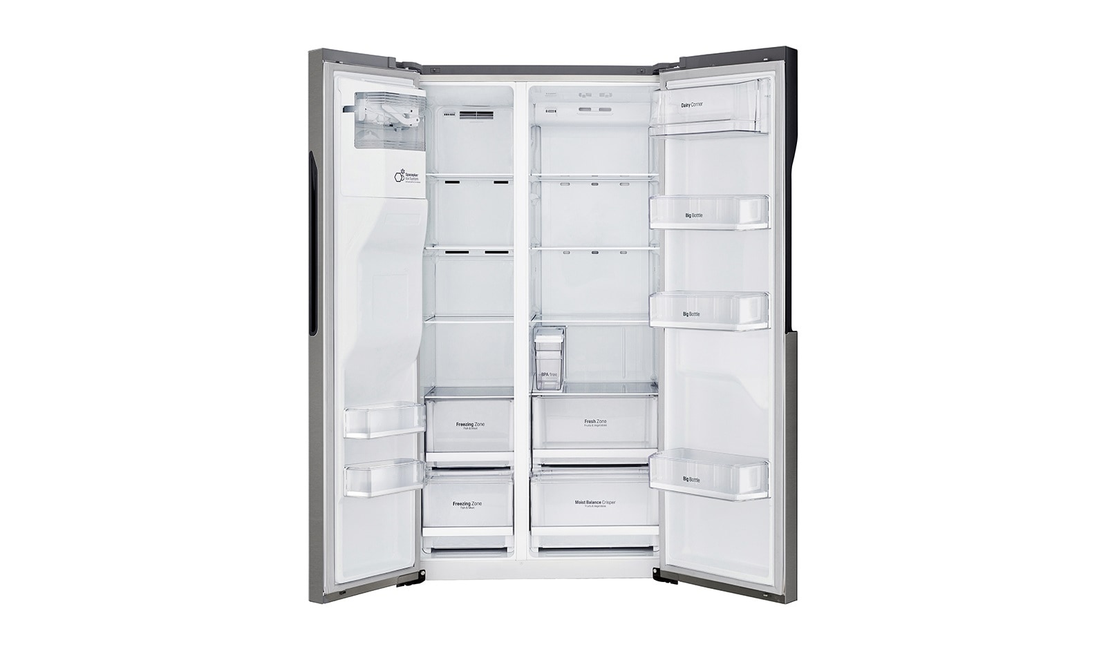 LG Lodówko-zamrażarka LG Side-by-Side 606L GSL361ICEZ, GSL361ICEZ
