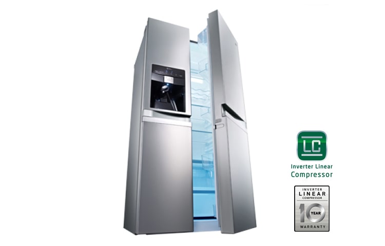 LG 175cm | 540L |Total no Frost | Kompresor liniowy | Smart Diagnosis | Bez Hydraulika, GSL545NSYZ