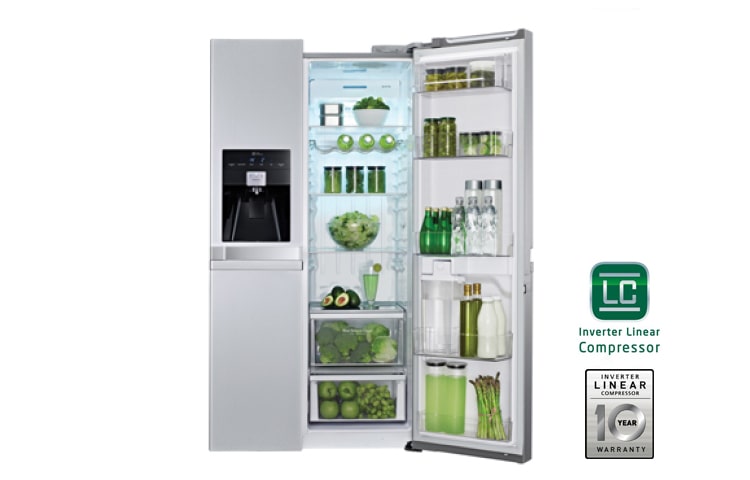 LG 175cm | 540L |Total no Frost | Kompresor liniowy | Smart Diagnosis | Bez Hydraulika, GSL545NSYZ