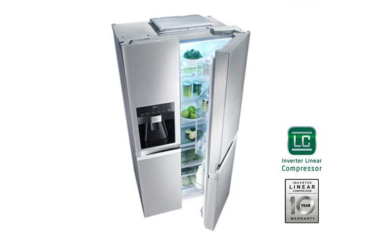 LG 175cm | 540L | Total no Frost | Kompresor liniowy | Smart Diagnosis | Bez Hydraulika, GSL545PVYV