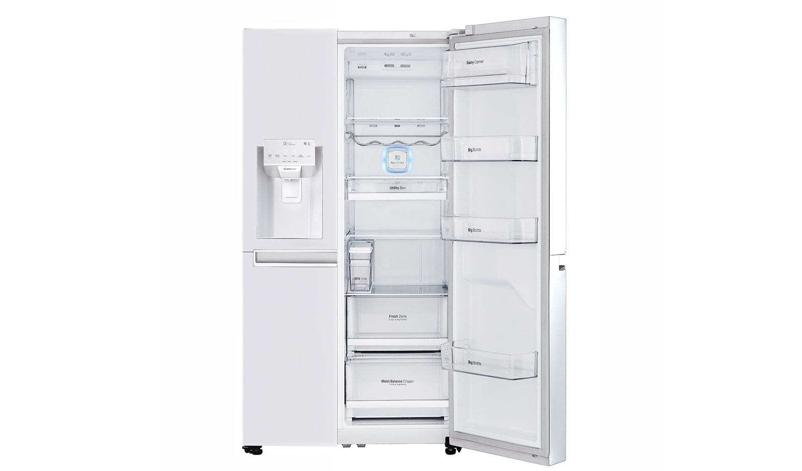 LG Lodówko-zamrażarka LG Side-by-Side ThinQ 625L GSL761SWYV, GSL761SWYV