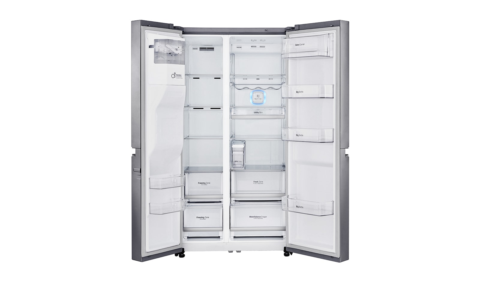 LG Lodówko-zamrażarka LG Side-by-Side InstaView Door-in-Door ThinQ GSL961PZBV, GSL961PZBV