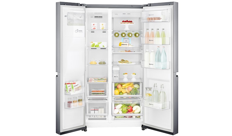 LG Lodówko-zamrażarka LG Side-by-Side InstaView Door-in-Door ThinQ GSL961PZBV, GSL961PZBV