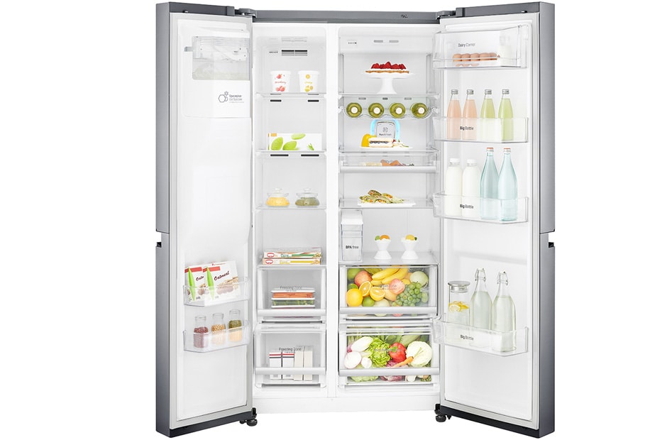 LG Lodówko-zamrażarka LG Side-by-Side InstaView Door-in-Door ThinQ GSL961PZBV, GSL961PZBV