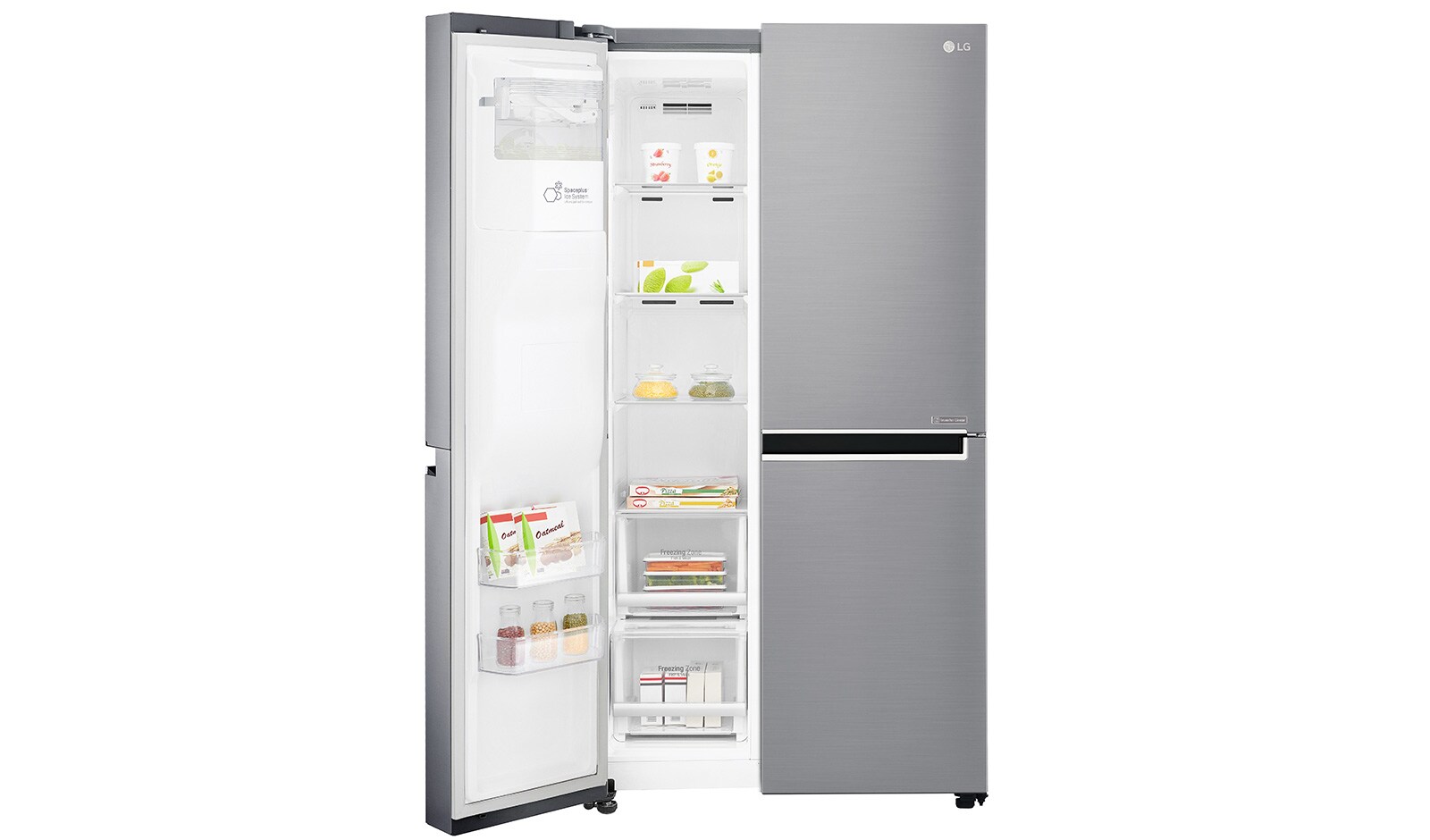LG Lodówko-zamrażarka LG Side-by-Side InstaView Door-in-Door ThinQ GSL961PZBV, GSL961PZBV