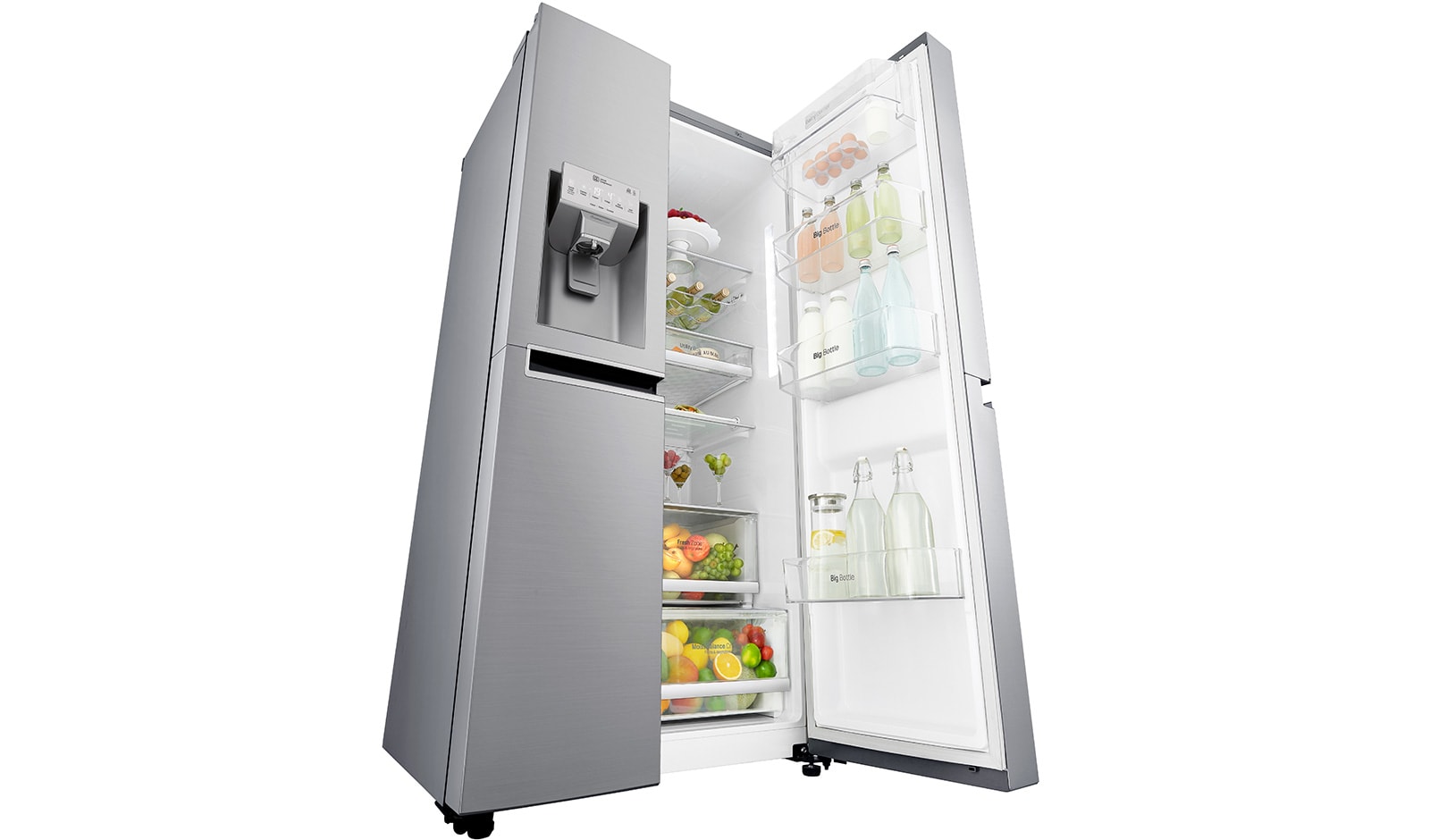 LG Lodówko-zamrażarka LG Side-by-Side InstaView Door-in-Door ThinQ GSL961PZBV, GSL961PZBV