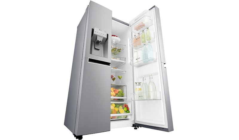 LG Lodówko-zamrażarka LG Side-by-Side InstaView Door-in-Door ThinQ GSL961PZBV, GSL961PZBV