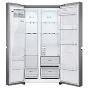 LG Lodówko-zamrażarka Side by side LG | 634 L | Ciemno srebrna | ThinQ | DoorCooling+™| klasa E | GSLV31DSXE, GSLV31DSXE