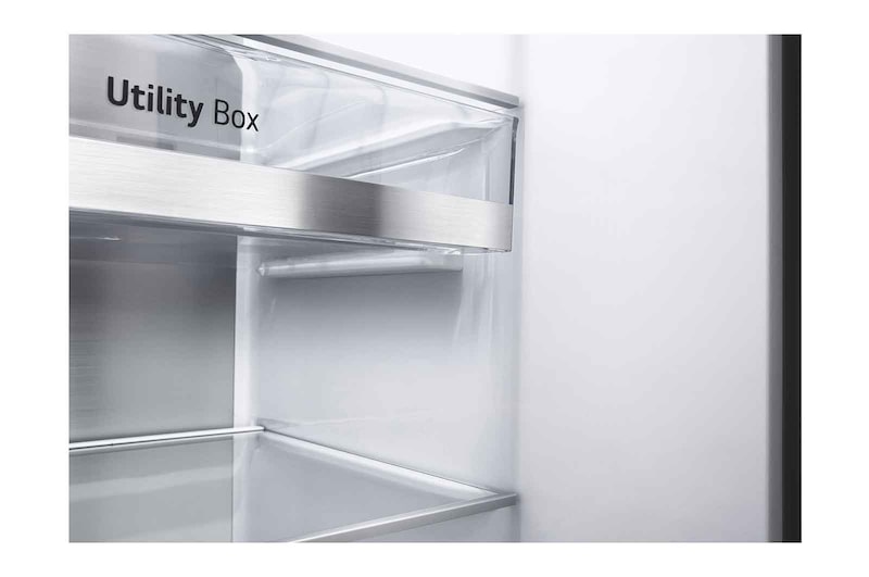 LG Lodówko-zamrażarka Side by side LG | srebrna | DoorCooling+™ | Total No Frost | ThinQ | 635L | klasa C | GSLV91MBAC, GSLV91MBAC