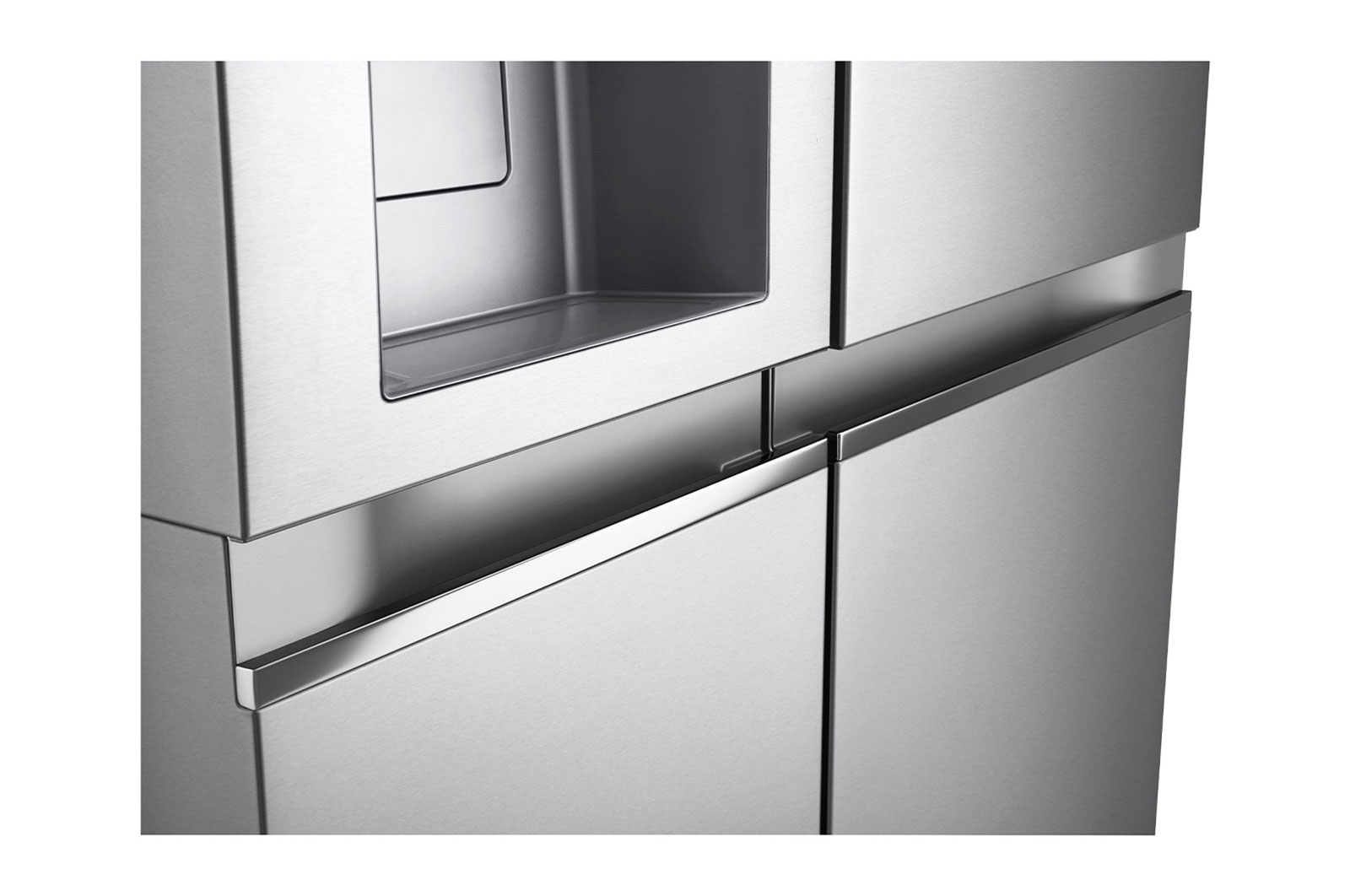 LG Lodówko-zamrażarka Side by side LG | srebrna | DoorCooling+™ | Total No Frost | ThinQ | 635L | klasa C | GSLV91MBAC, GSLV91MBAC