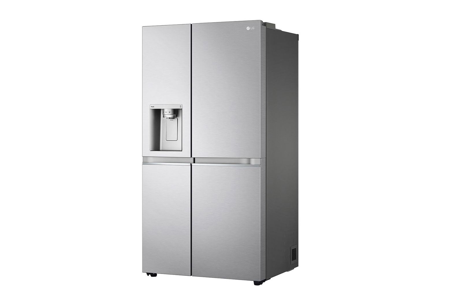 LG Lodówko-zamrażarka Side by side LG | srebrna | DoorCooling+™ | Total No Frost | ThinQ | 635L | klasa C | GSLV91MBAC, GSLV91MBAC