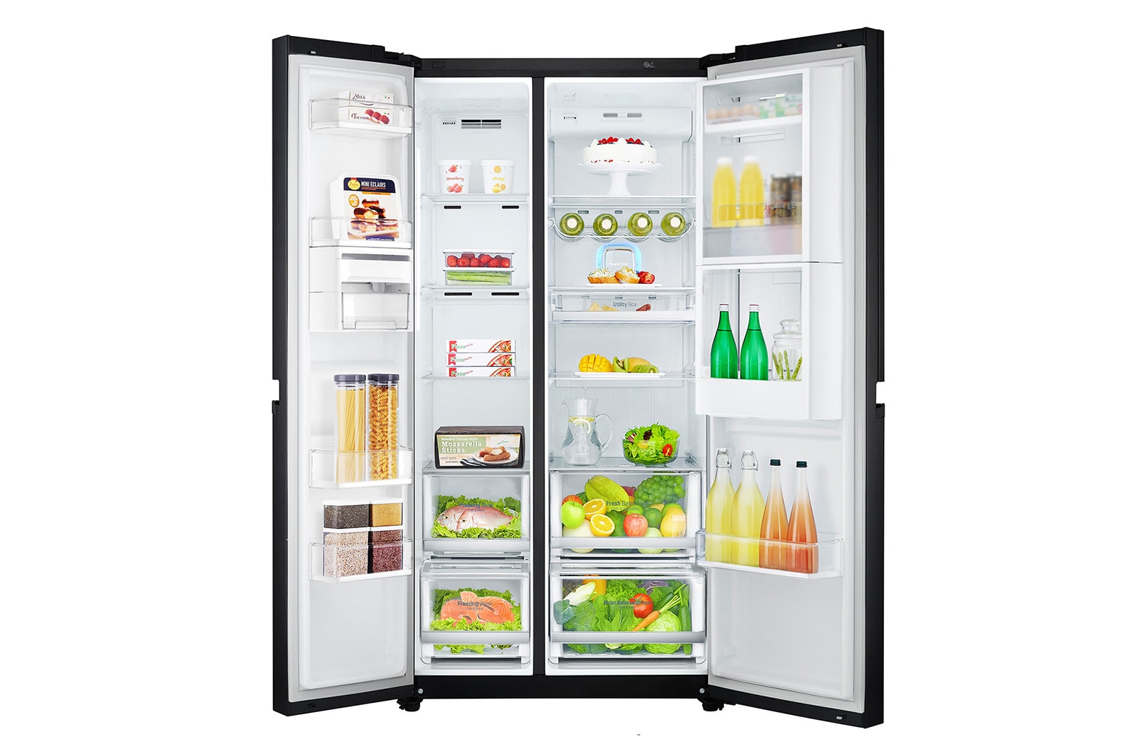 LG Lodówko-zamrażarka LG Side-by-Side Door-in-Door ThinQ GSM860BMAV, GSM860BMAV