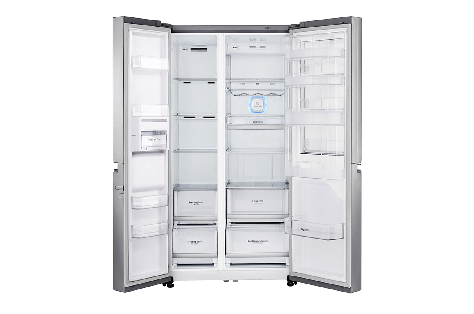 LG Lodówko-zamrażarka LG Side-by-Side Door-in-Door ThinQ GSM960NSBZ, GSM960NSBZ