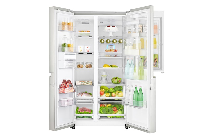 LG Lodówko-zamrażarka LG Side-by-Side Door-in-Door ThinQ GSM960NSBZ, GSM960NSBZ