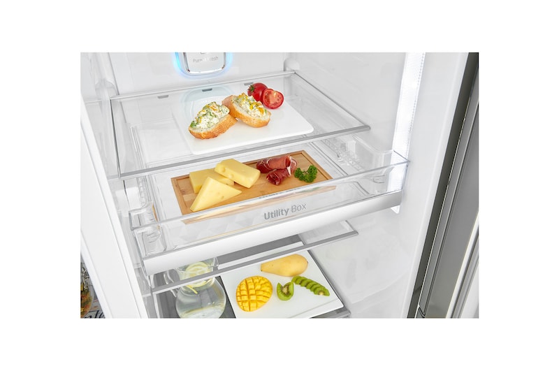 LG Lodówko-zamrażarka LG Side-by-Side Door-in-Door ThinQ GSM960NSBZ, GSM960NSBZ