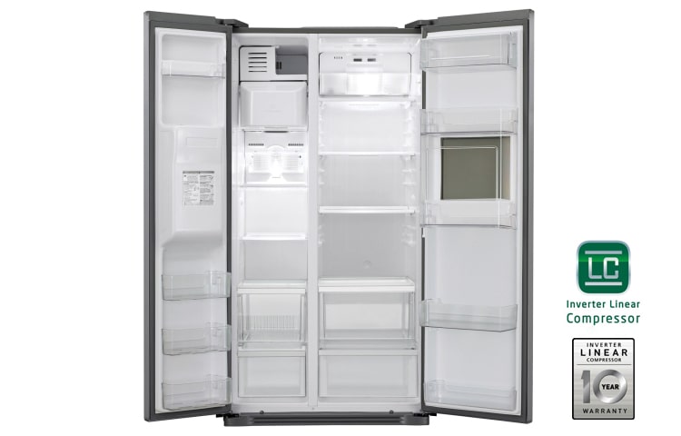 LG 175cm | 507L |Total no Frost | Kompresor liniowy | Kostkarka automatyczna | Minibar , GSP325PVCV