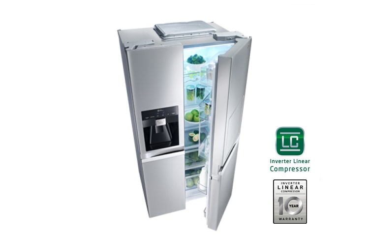 LG 175cm | 540L |Total no Frost | Kompresor liniowy | Smart Diagnosis | Bez Hydraulika | Minibar , GSP545NSYZ