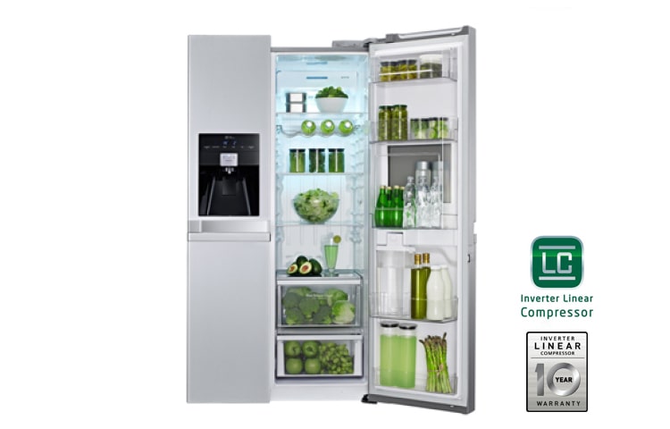 LG 175cm | 540L |Total no Frost | Kompresor liniowy | Smart Diagnosis | Bez Hydraulika | Minibar , GSP545NSYZ