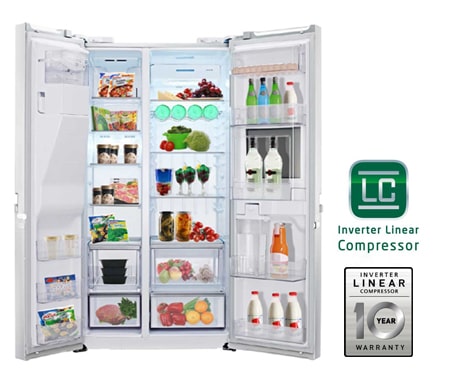 LG 175cm | 540L |Total no Frost | Kompresor liniowy | Smart Diagnosis | Bez Hydraulika | Minibar , GSP545NSYZ