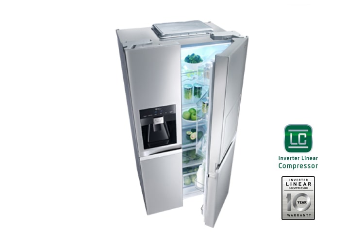 LG 175cm | 540L | Total no Frost | Kompresor liniowy | Smart Diagnosis | Bez Hydraulika | Minibar , GSP545PVYV